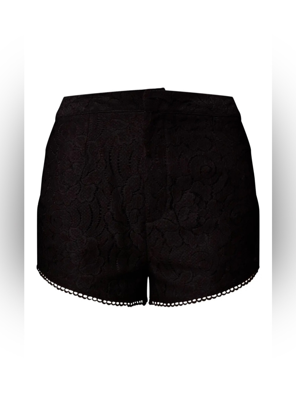 PrettyLittleThing Black Lace High Waist Shorts